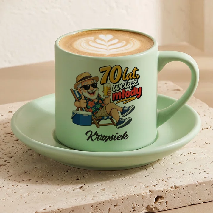 Filiżanka Personalizowana Na 70 Prezent Dla 70 Latka Mężczyzny: 70 Lat, Wciąż Młody Filiżanka Personalizowana Na 70 Prezent Dla 70 Latka Mężczyzny: 70 Lat, Wciąż Młody