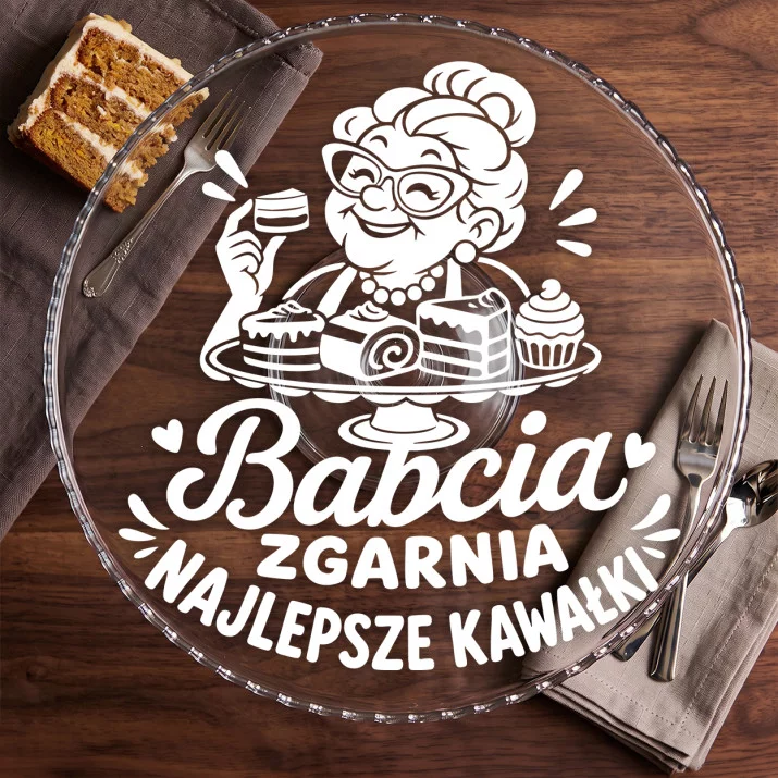 Patera Na Ciasto Dla Babci Prezent Na Dzień Babci Dla Kobiety: Królowa Stołu