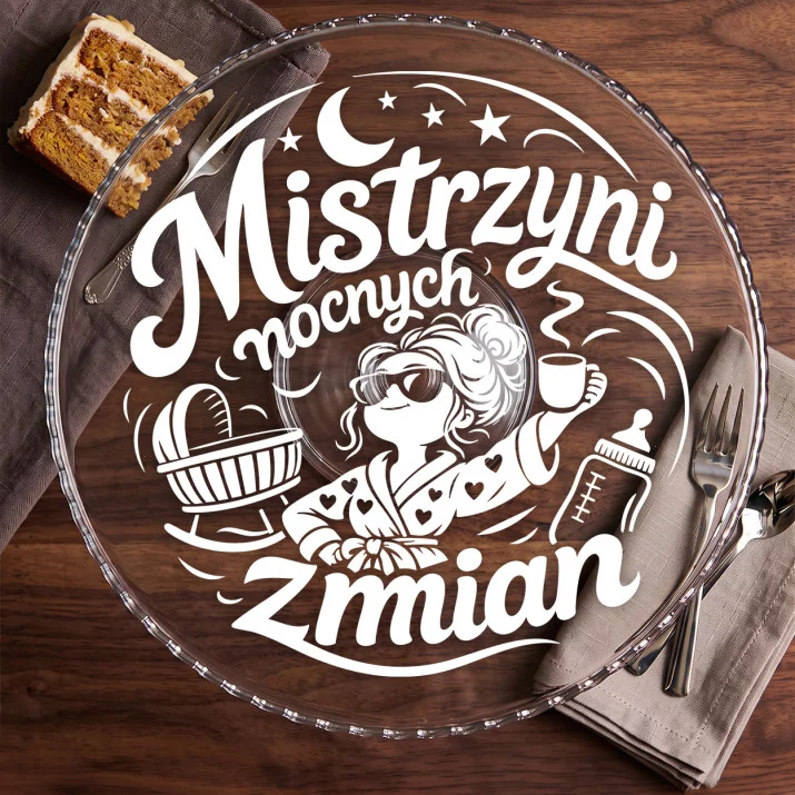 Patera Na Ciasto Dla Świeżej Mamy Prezent Na Dzień Mamy Dla Kobiety: Nocna Bohaterka Patera Na Ciasto Dla Świeżej Mamy Prezent Na Dzień Mamy Dla Kobiety: Nocna Bohaterka