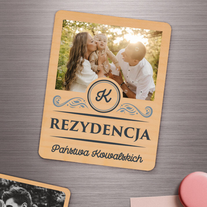 Rezydencja - Magnes drewniany