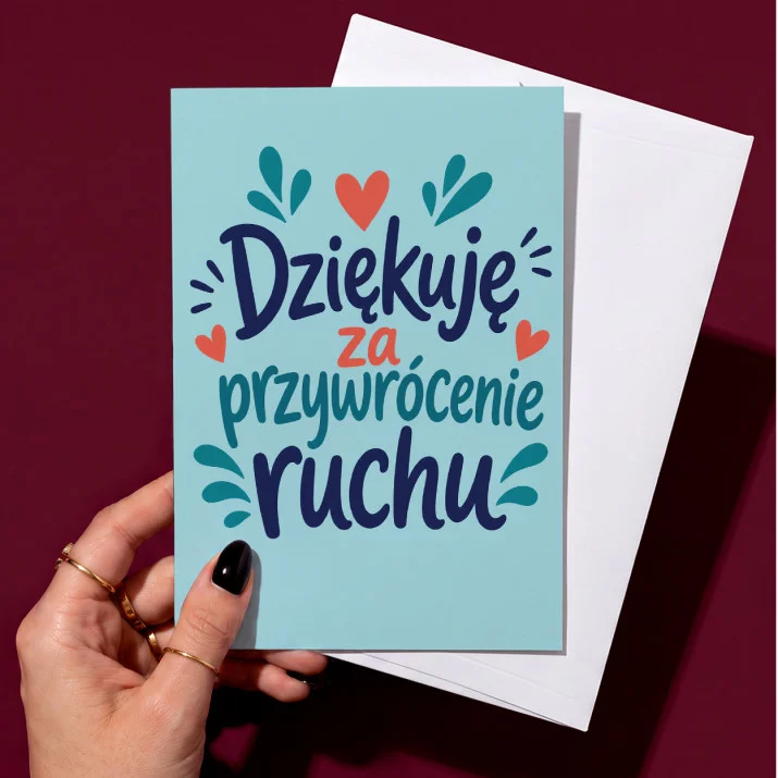 Kartka z Życzeniami Dla Fizjoterapeuty Dla Mężczyzny: Wdzięczność Za Ruch Kartka z Życzeniami Dla Fizjoterapeuty Dla Mężczyzny: Wdzięczność Za Ruch