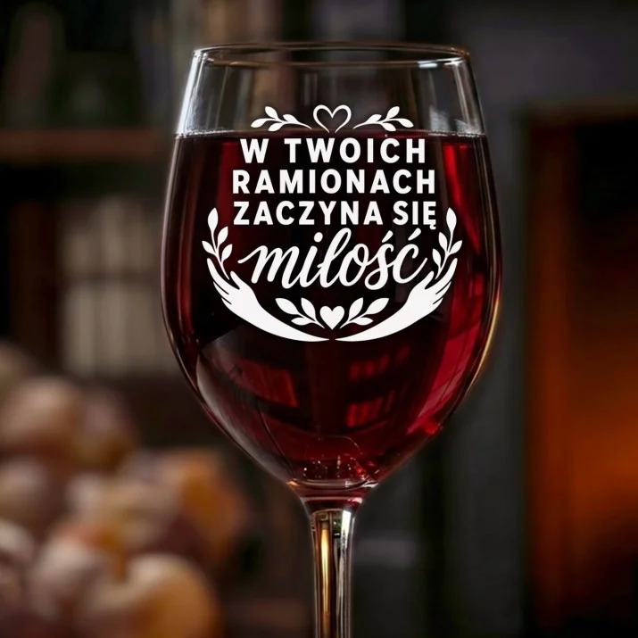 Kieliszek Do Wina Na Narodziny Dziewczynki Prezent Dla Kobiety: W Twoich Ramionach Kieliszek Do Wina Na Narodziny Dziewczynki Prezent Dla Kobiety: W Twoich Ramionach