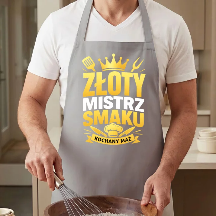 Fartuch Na Złote Gody Prezent Dla Mężczyzny: Złoty Mistrz Smaku