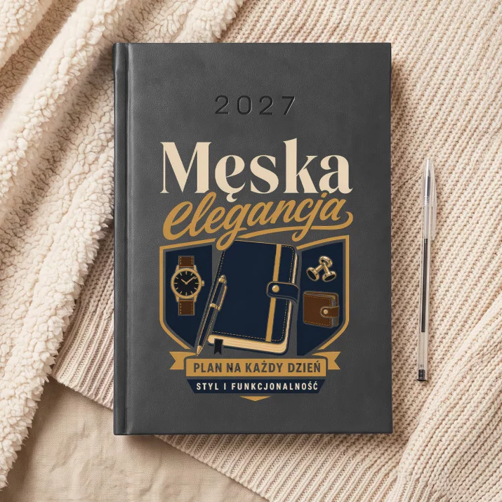 Kalendarz Książkowy A5 2027 Na Święta Prezent Dla Mężczyzny: Elegancki Minimalizm Kalendarz Książkowy A5 2027 Na Święta Prezent Dla Mężczyzny: Elegancki Minimalizm