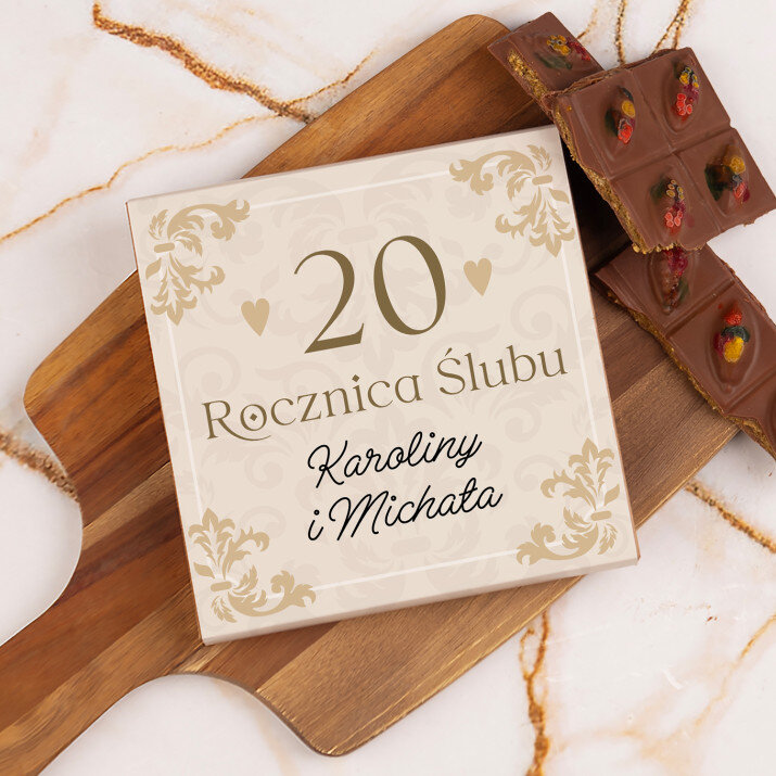  rocznica ślubu ornamenty - Dubajska czekolada