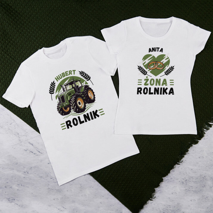 Rolnik, żona rolnika - Zestaw Koszulek Dla Par