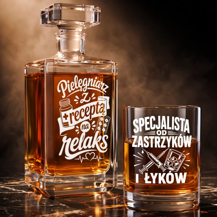 Zestaw Do Whisky Dla Pielęgniarza Prezent Dla Mężczyzny: Pielęgniarska Dawka Relaksu Zestaw Do Whisky Dla Pielęgniarza Prezent Dla Mężczyzny: Pielęgniarska Dawka Relaksu