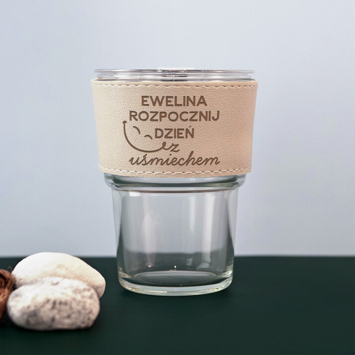 Rozpocznij dzień z uśmiechem - Kubek szklany