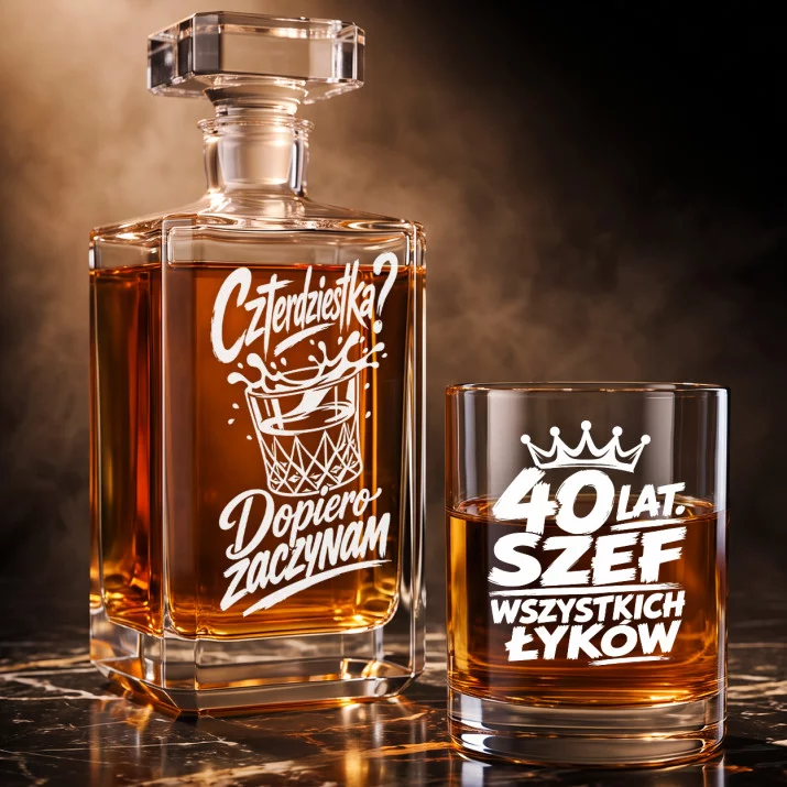 Zestaw Do Whisky Dla 40 Latka Prezent Na 40 Urodziny Dla Mężczyzny: Bezczelna Czterdziestka Zestaw Do Whisky Dla 40 Latka Prezent Na 40 Urodziny Dla Mężczyzny: Bezczelna Czterdziestka