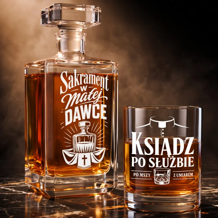 Zestaw Do Whisky Dla Księdza Prezent Dla Mężczyzny: Suchy Humor Sakralny Zestaw Do Whisky Dla Księdza Prezent Dla Mężczyzny: Suchy Humor Sakralny