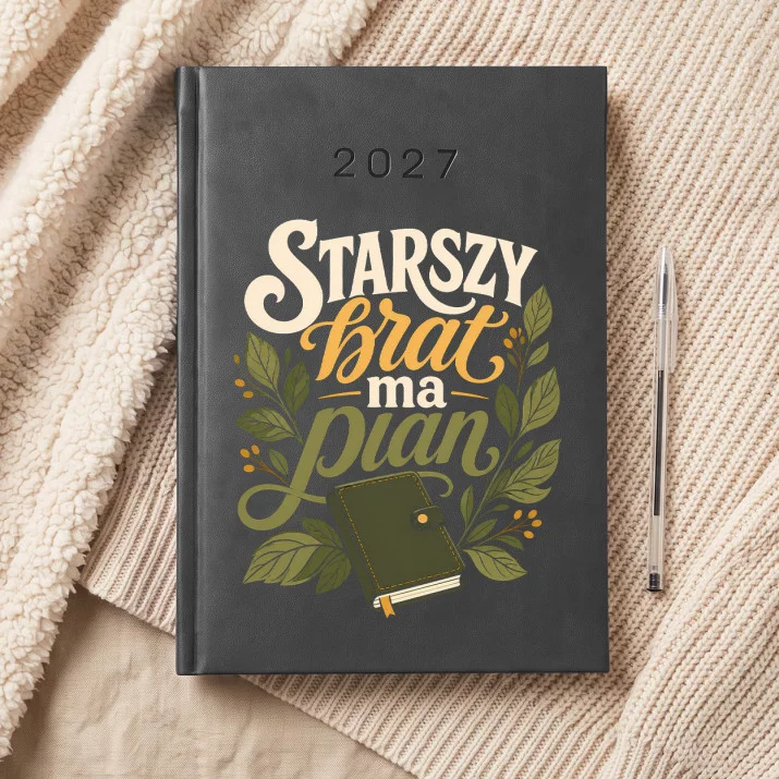 Kalendarz Książkowy A5 2027 Dla Starszego Brata Prezent Dla Mężczyzny: Braterski Plan