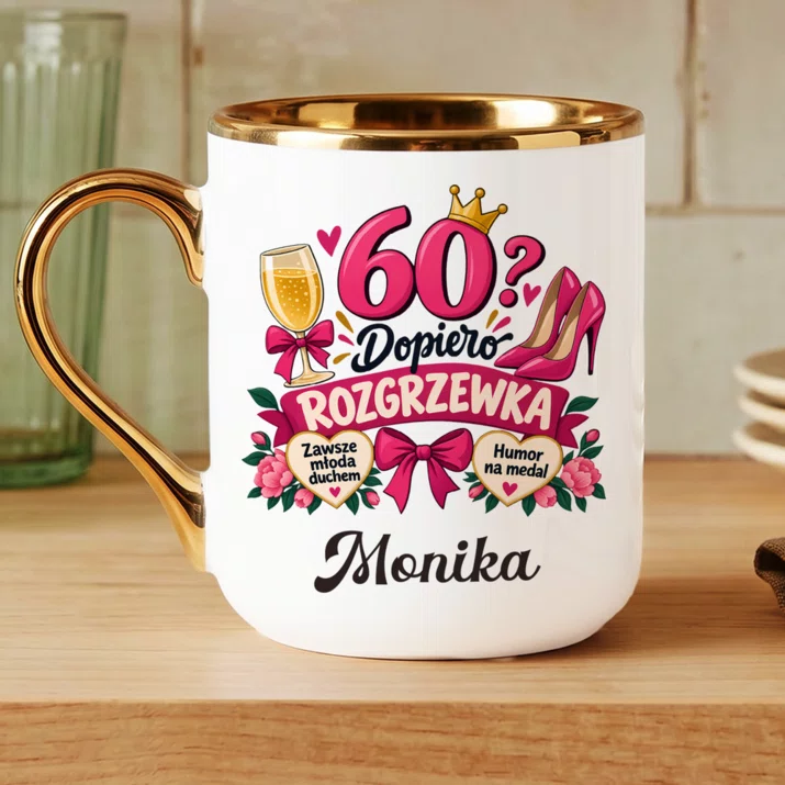 Kubek Personalizowany Na 60 Urodziny Prezent Dla 60 Latki Kobiety: 60 Lat? Dopiero