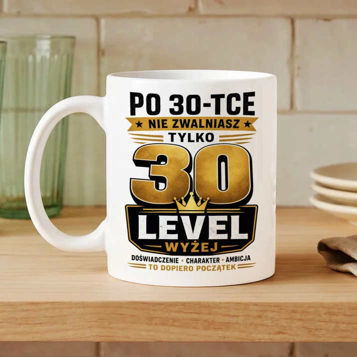 Kubek Z Nadrukiem Na 30 Urodziny Prezent Dla Mężczyzny: Nowy Start Po 30-Tce Kubek Z Nadrukiem Na 30 Urodziny Prezent Dla Mężczyzny: Nowy Start Po 30-Tce