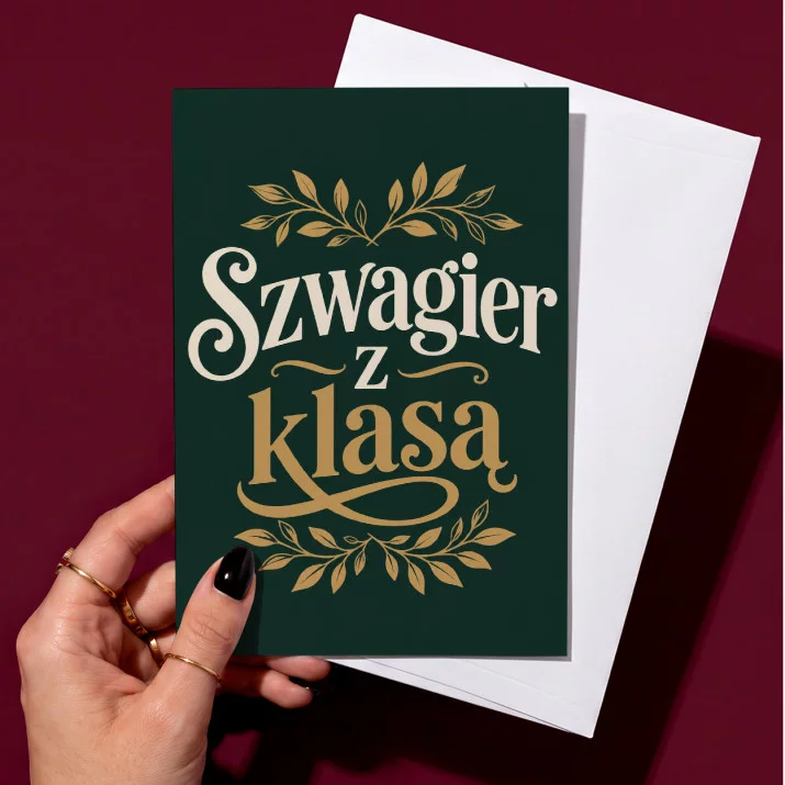 Kartka z Życzeniami Dla Szwagra Dla Mężczyzny: Botaniczny Szwagier Kartka z Życzeniami Dla Szwagra Dla Mężczyzny: Botaniczny Szwagier