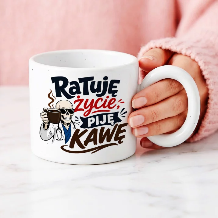 Kubek Z Okrągłym Uchem Dla Studenta Medycyny Prezent Dla Mężczyzny: Subtelny Humor Medyczny Kubek Z Okrągłym Uchem Dla Studenta Medycyny Prezent Dla Mężczyzny: Subtelny Humor Medyczny