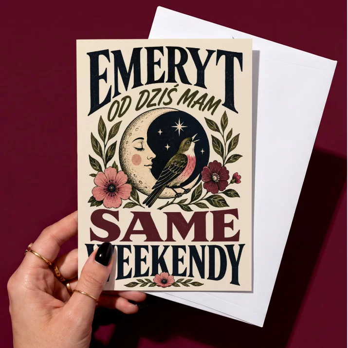 Kartka z Życzeniami Dla Emeryta Na Emeryturę Dla Mężczyzny: Same Weekendy