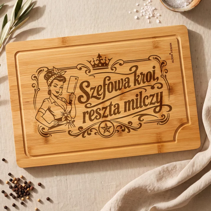 Deska Do Krojenia Na Urodziny Prezent Dla Kobiety: Kuchenne Rządy