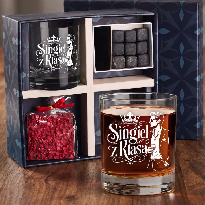 Zestaw Prezentowy Whisky Dla Singla Dla Mężczyzny: Singiel Z Klasą Zestaw Prezentowy Whisky Dla Singla Dla Mężczyzny: Singiel Z Klasą