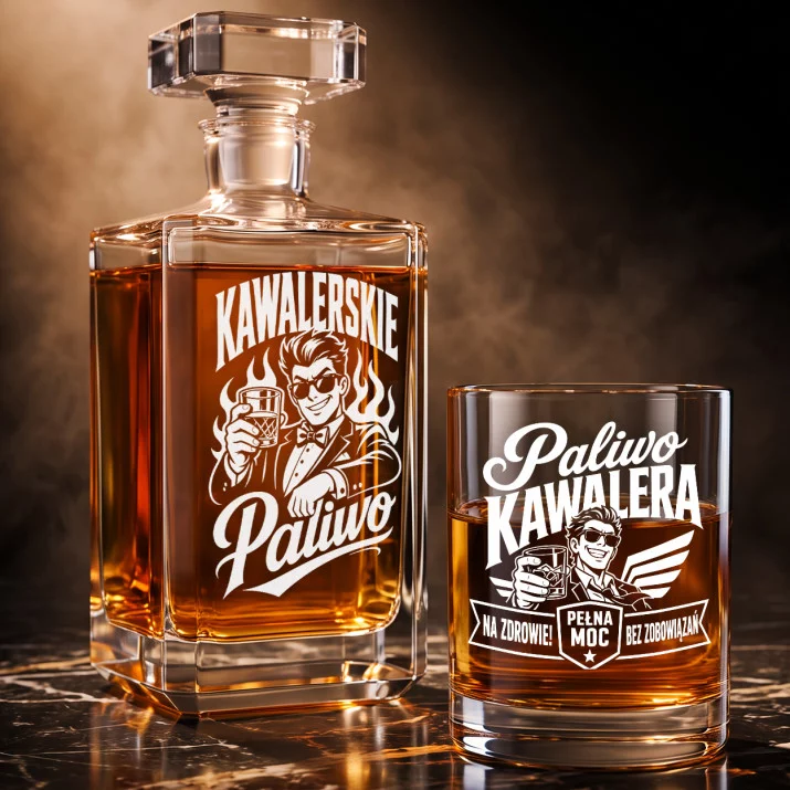 Zestaw Do Whisky Dla Kawalera Prezent Dla Mężczyzny: Kawalerskie Paliwo