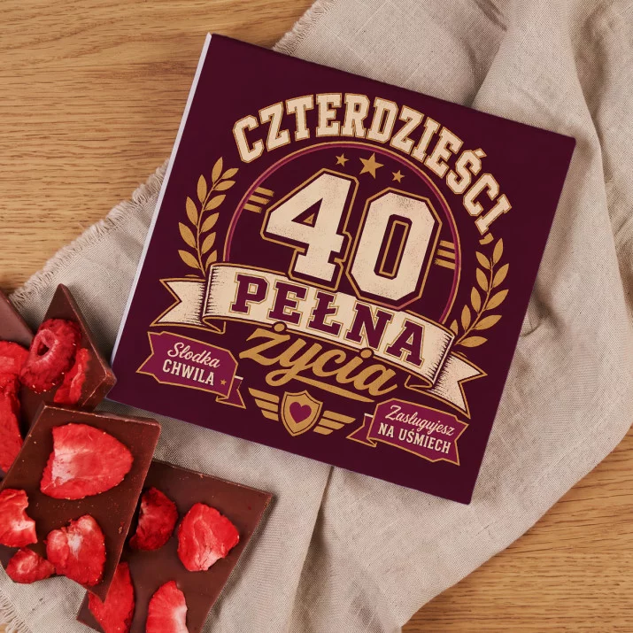 Czekolada Z Truskawkami Na 40 Urodziny Prezent Dla 40 Latki Kobiety: Akademicki Styl Retro