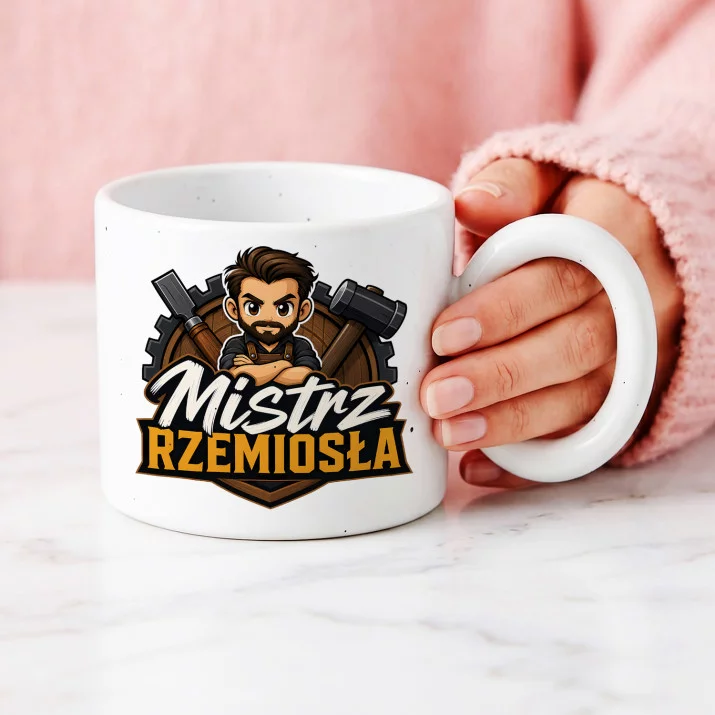 Kubek Z Okrągłym Uchem Na 5 Rocznicę Ślubu Prezent Dla Mężczyzny: Duma Rzemieślnika Kubek Z Okrągłym Uchem Na 5 Rocznicę Ślubu Prezent Dla Mężczyzny: Duma Rzemieślnika