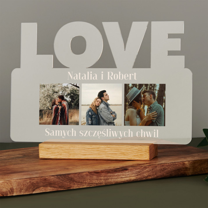 Samych szczęśliwych chwil - Wydruk na szkle akrylowym love