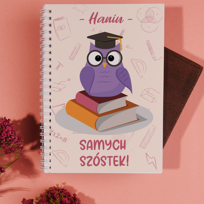 Samych szóstek - Zeszyt na spirali A5