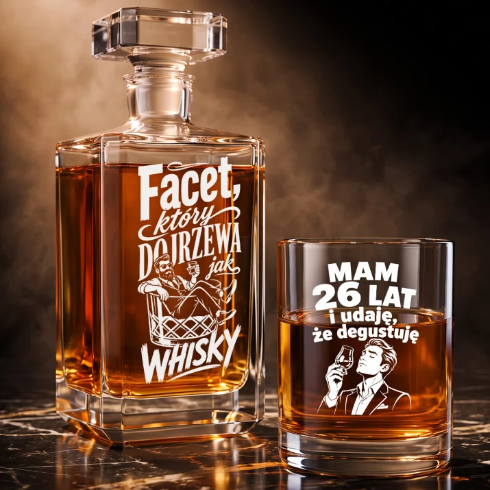 Zestaw Do Whisky Na 26 Urodziny Prezent Dla Mężczyzny: Męska Dojrzałość