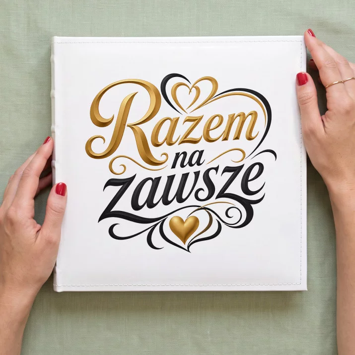 Album Na Zdjęcia Tradycyjny Dla Nowożeńców Prezent Na Ślub Dla Pary: Wieczne Połączenie