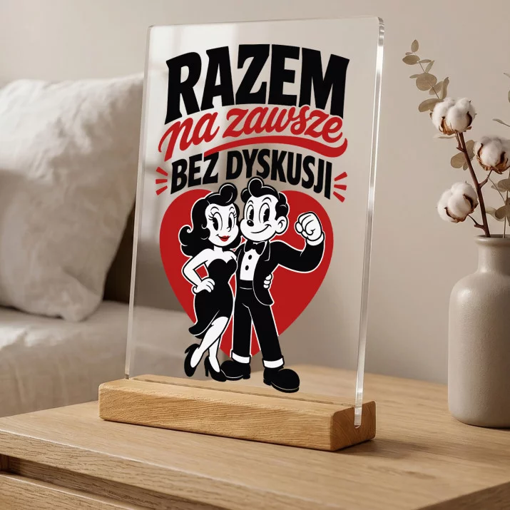 Druk Na Szkle Dla Małżeństwa Prezent Dla Pary: Razem Na Zawsze Druk Na Szkle Dla Małżeństwa Prezent Dla Pary: Razem Na Zawsze