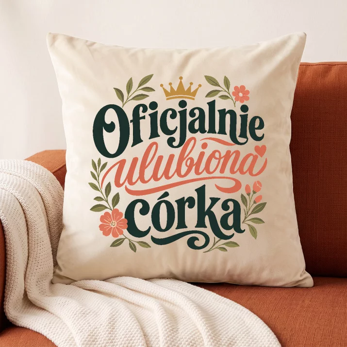 Poduszka Dekoracyjna Dla Córki Prezent Dla Kobiety: Botaniczna Królewna