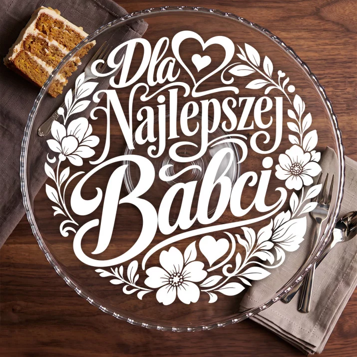 Patera Na Ciasto Dla Babci Prezent Na Dzień Babci Dla Kobiety: Babcina Elegancja Patera Na Ciasto Dla Babci Prezent Na Dzień Babci Dla Kobiety: Babcina Elegancja
