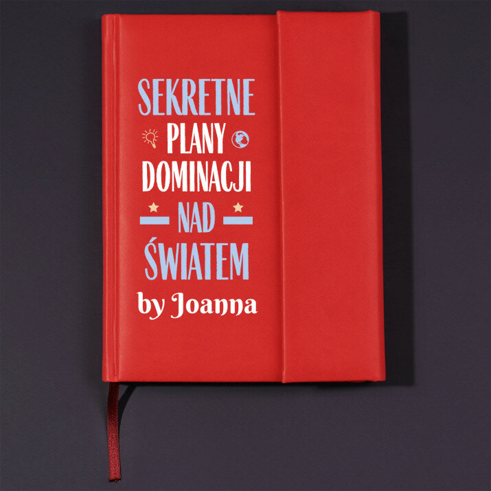 Sekretne plany dominacji - Notes książkowy z zakładką