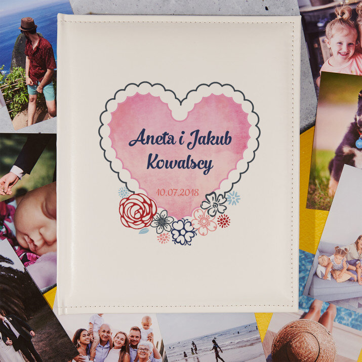 Serce - Personalizowany Album na zdjęcia
