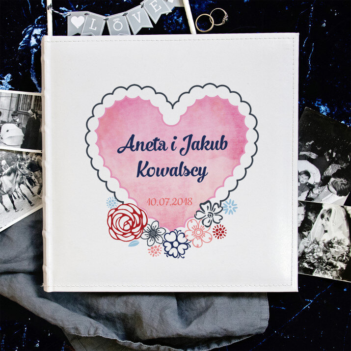 Serce - Personalizowany Album na zdjęcia