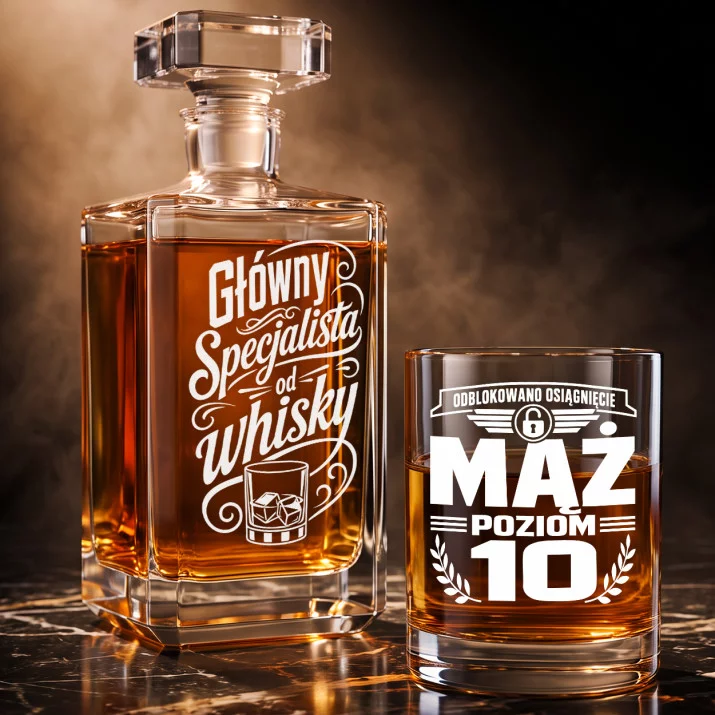 Zestaw Do Whisky Na 10 Rocznicę Ślubu Prezent Dla Mężczyzny: Koneserski Humor Zestaw Do Whisky Na 10 Rocznicę Ślubu Prezent Dla Mężczyzny: Koneserski Humor