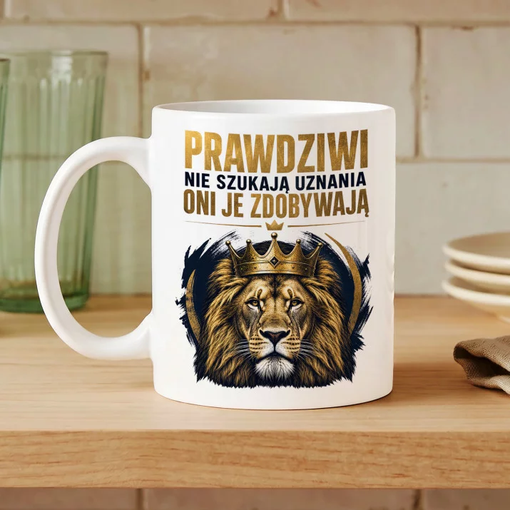 Kubek Z Nadrukiem Na Urodziny Prezent Dla Mężczyzny: Królewska Siła Kubek Z Nadrukiem Na Urodziny Prezent Dla Mężczyzny: Królewska Siła