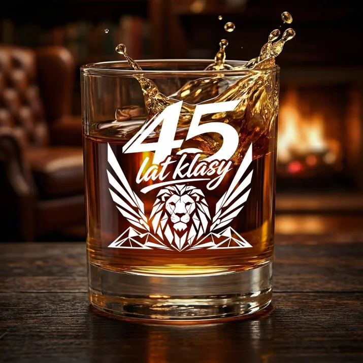 Szklanka Do Whisky Na 45 Urodziny Prezent Dla Mężczyzny: 45 Lat Klasy