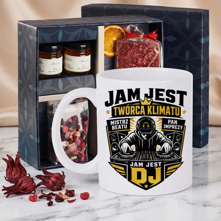 Zestaw Prezenowy Z Kubkiem Dla Dj: Jam Jest Dj Zestaw Prezenowy Z Kubkiem Dla Dj: Jam Jest Dj