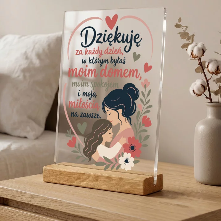Druk Na Szkle Na Dzień Mamy Prezent Dla Mamy Kobiety: Serce Dla Mamy Druk Na Szkle Na Dzień Mamy Prezent Dla Mamy Kobiety: Serce Dla Mamy