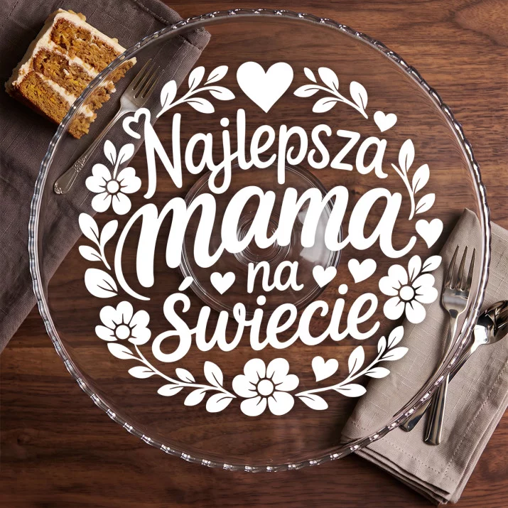 Patera Na Ciasto Dla Starszej Kobiety Prezent Dla Kobiety: Mamine Serce Patera Na Ciasto Dla Starszej Kobiety Prezent Dla Kobiety: Mamine Serce