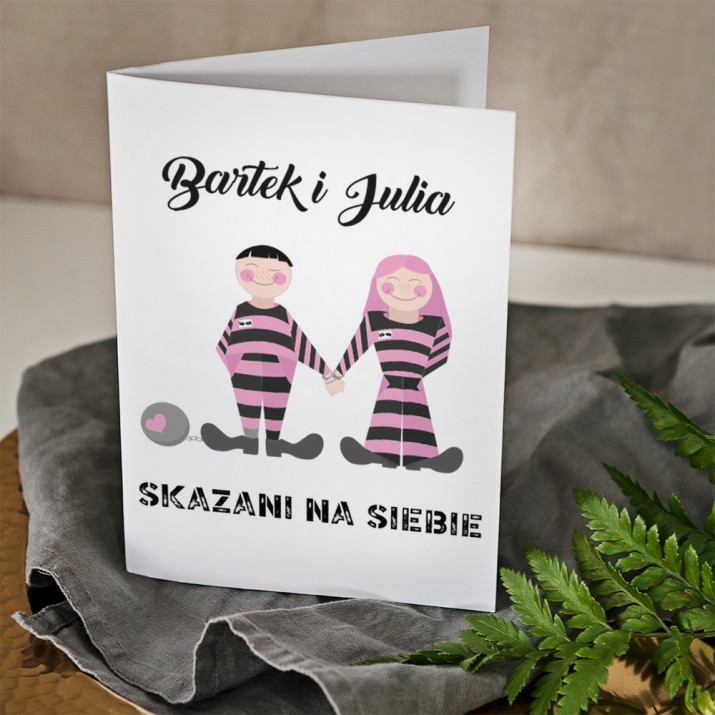 Skazani na siebie - kartka z życzeniami