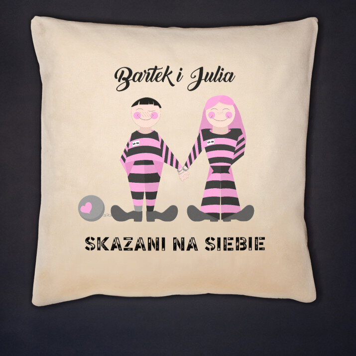 Skazani na siebie - Poduszka dekoracyjna