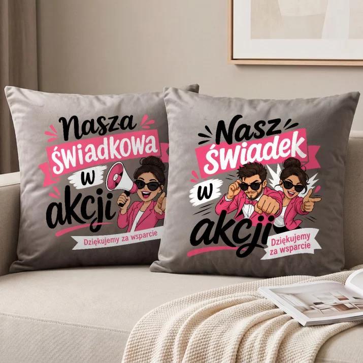 Poduszki Dekoracyjne Dla Świadków Prezent Dla Pary: Niezawodni Przyjaciele