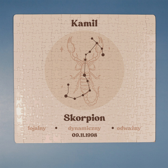 Skorpion znak zodiaku - Puzzle magnetyczne