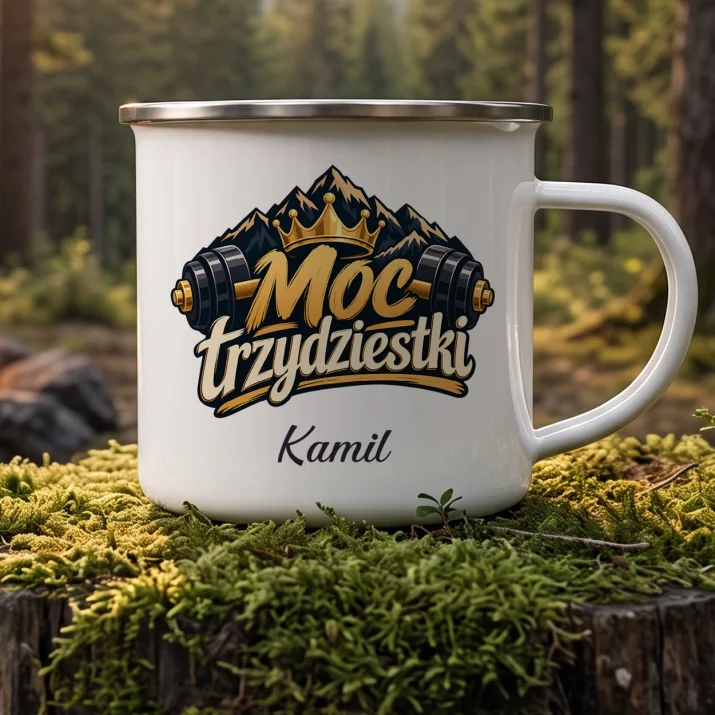 Kubek Emaliowany Na 30 Urodziny Prezent Dla 30 Latka Mężczyzny: Moc Trzydziestki Kubek Emaliowany Na 30 Urodziny Prezent Dla 30 Latka Mężczyzny: Moc Trzydziestki