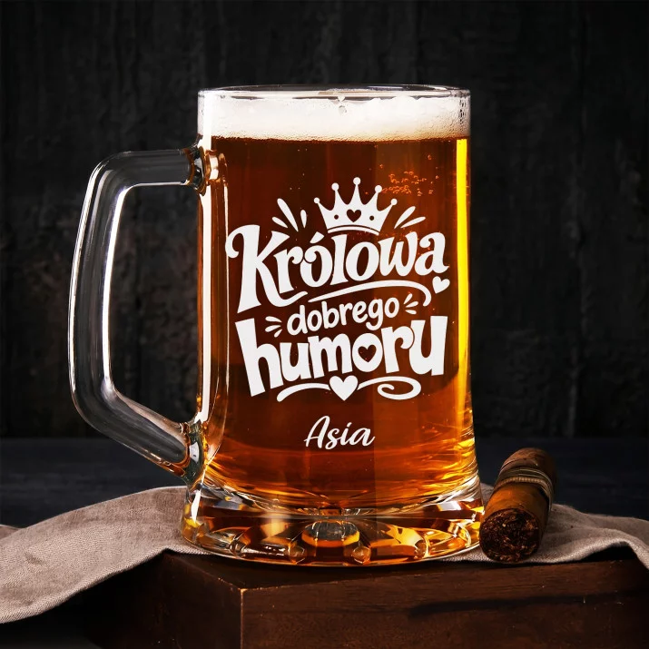 Kufel Personalizowany Na Dzień Kobiet Prezent Dla Kobiety Kobiety: Królowa Dobrego Humoru