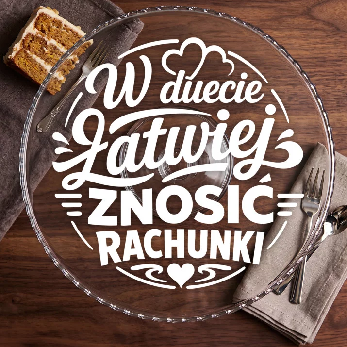 Patera Na Ciasto Na Rocznicę Prezent Na Walentynki Dla Pary: Zabawny Duet Patera Na Ciasto Na Rocznicę Prezent Na Walentynki Dla Pary: Zabawny Duet