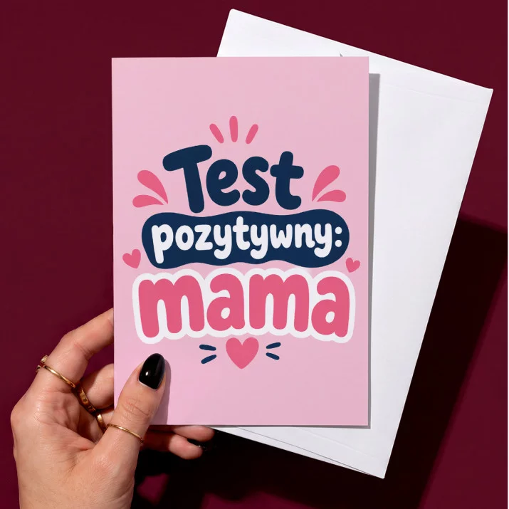 Kartka z Życzeniami Dla Przyszłej Mamy Na Dzień Mamy Dla Kobiety: Słodki Ciążowy Humor