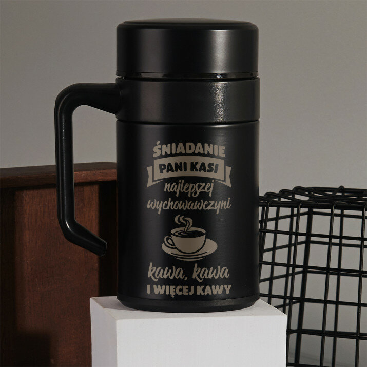 Śniadanie wychowawczyni - Kubek termiczny 400 ml